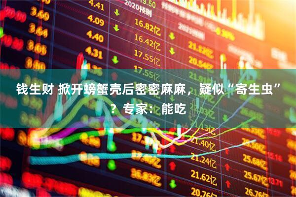 钱生财 掀开螃蟹壳后密密麻麻，疑似“寄生虫”？专家：能吃